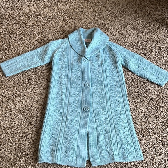 Vintage Charles & Co Wool Chunky sweater cardigan cable knit jacket Sweater Sz M - Picture 11 of 15